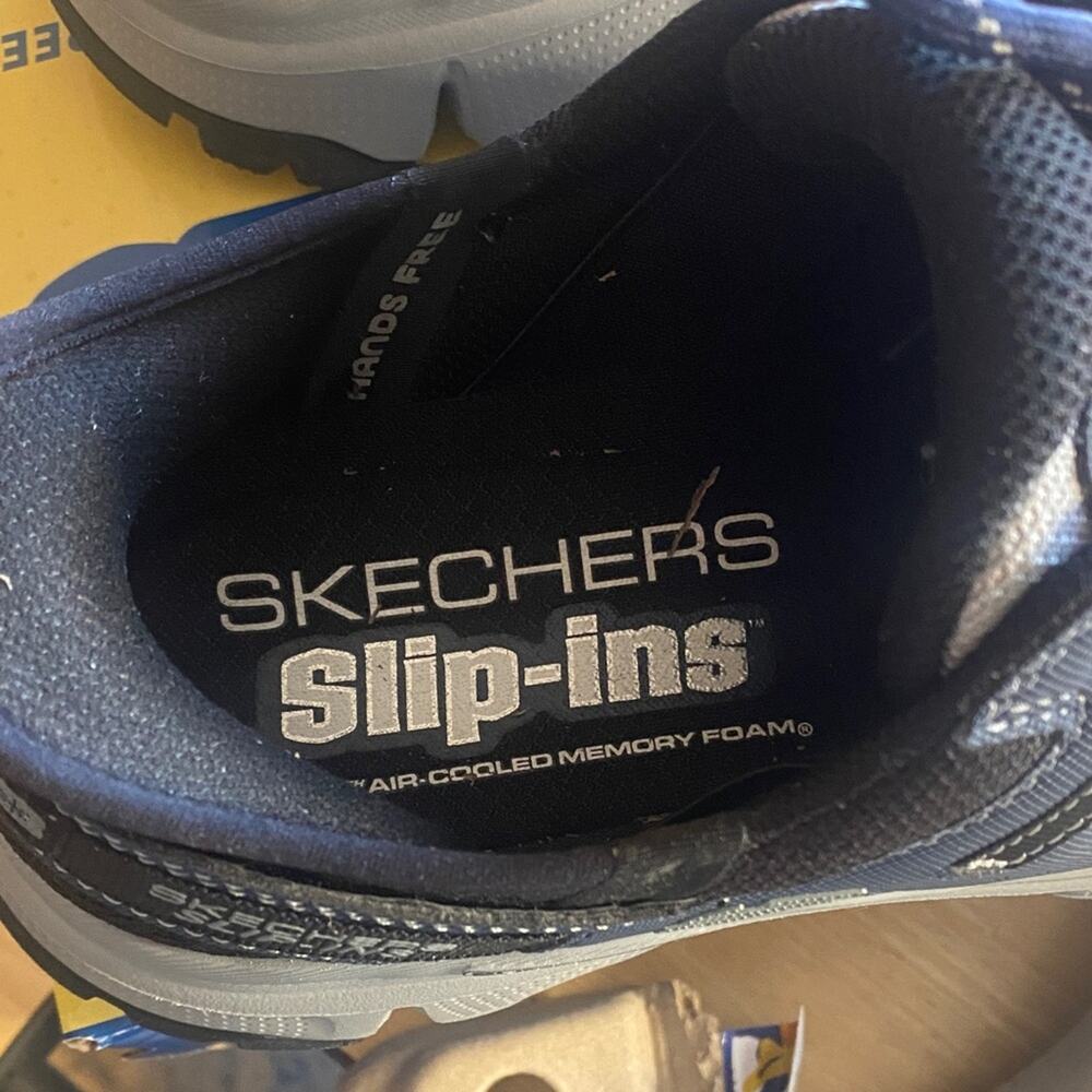 Skechers Men's Blue and Gray Slip-Ins Sneakers - Picture 7 of 11